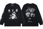 Enfants Riches Déprimés "e r d" Collage Long-Sleeve  - Black