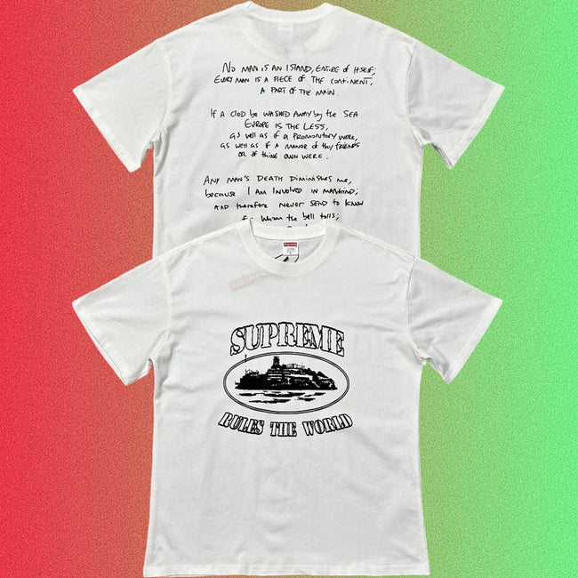 Supreme Rules the World Alcatraz Island Graphic T-Shirt Main Image