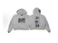 Enfants Riches Déprimés Light Grey Front Box & Photo Collage Zip-Up Hoodie - Light Grey