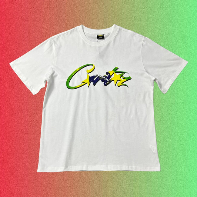 Corteiz Classic Logo Graphic Black T-Shirt Main Image