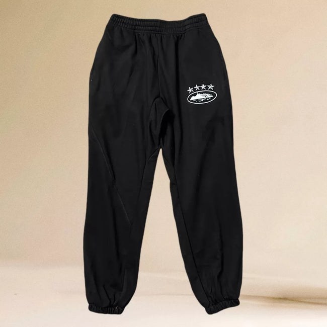 Corteiz Alcatraz Sweatpants - Black Hover Image