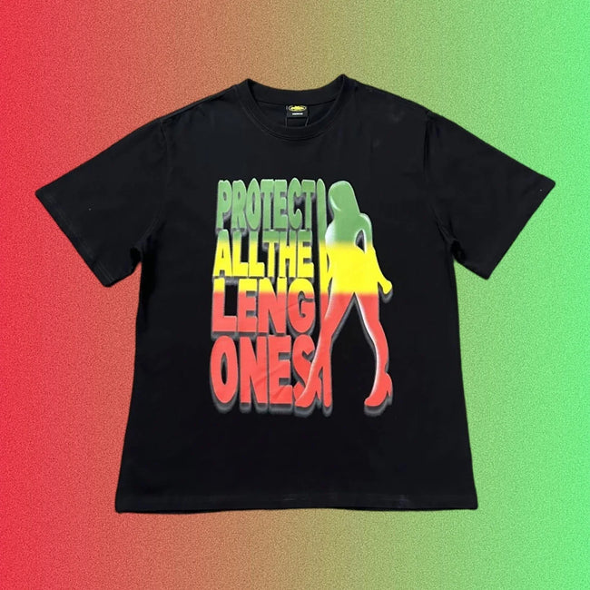 Corteiz Alcatraz Island Logo Graphic Black T-Shirt Hover Image