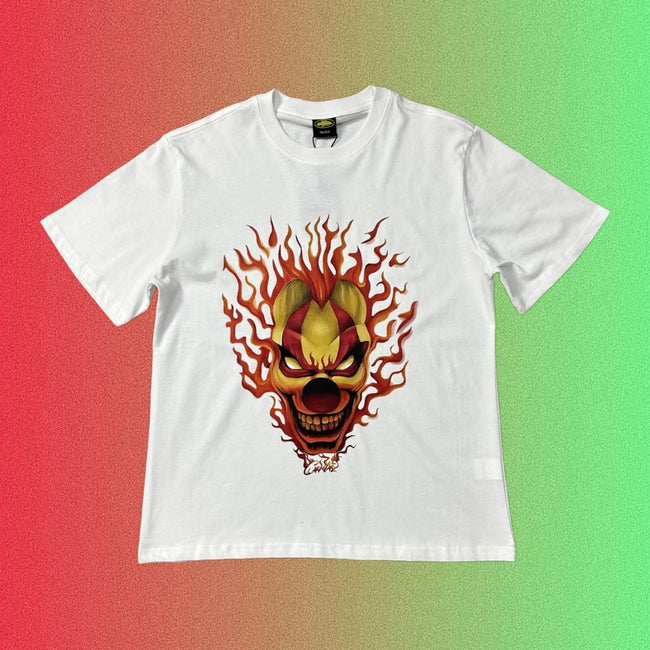Corteiz Red Heart Ship Logo Graphic Black T-Shirt Main Image