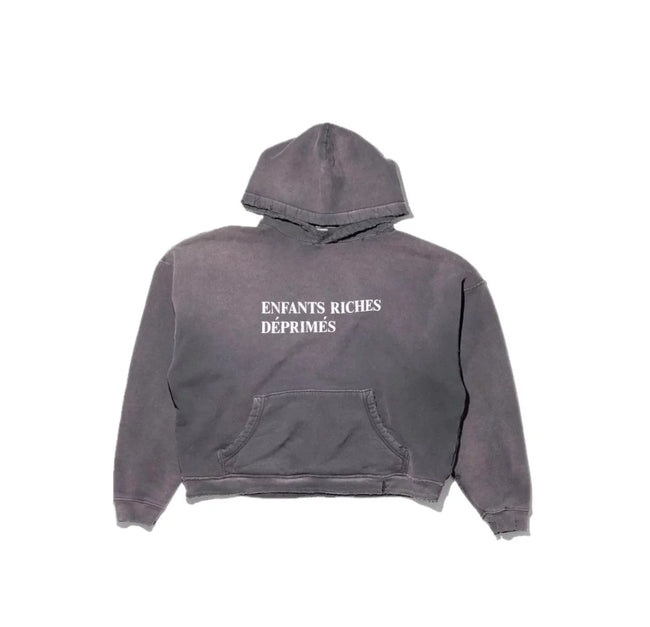 Enfants Riches Déprimés Classic Logo Hoodie - Washed Black 1 Hover Image