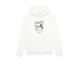 Drôle de Monsieur White Vintage Photography Graphic Print Heavyweight Drawstring Hoodie