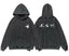 Enfants Riches Déprimés Mini Chest Logo & Back Multi-Graphic Hoodie - Washed Black