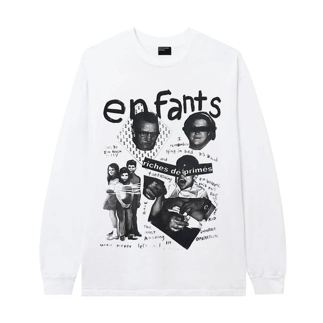Enfants Riches Déprimés "Enfants" Vintage Collage Long-Sleeve - White Hover Image