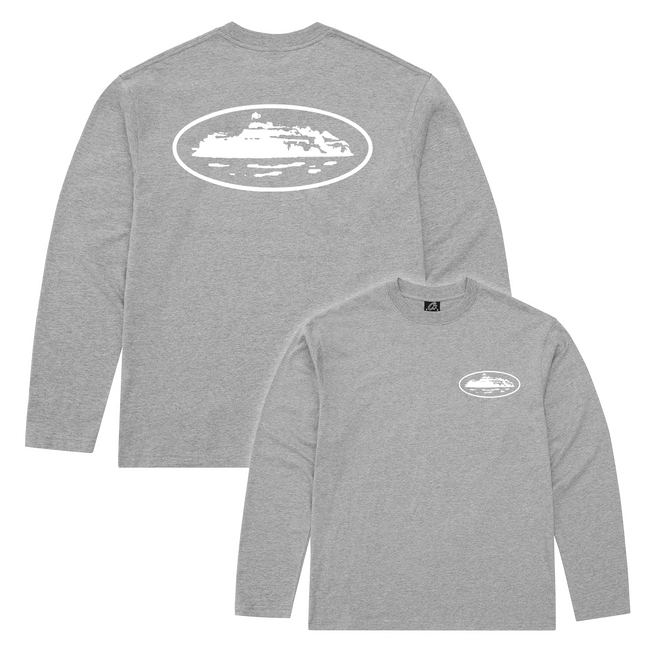 OG ISLAND LS TEE [HEATHER GREY] Hover Image