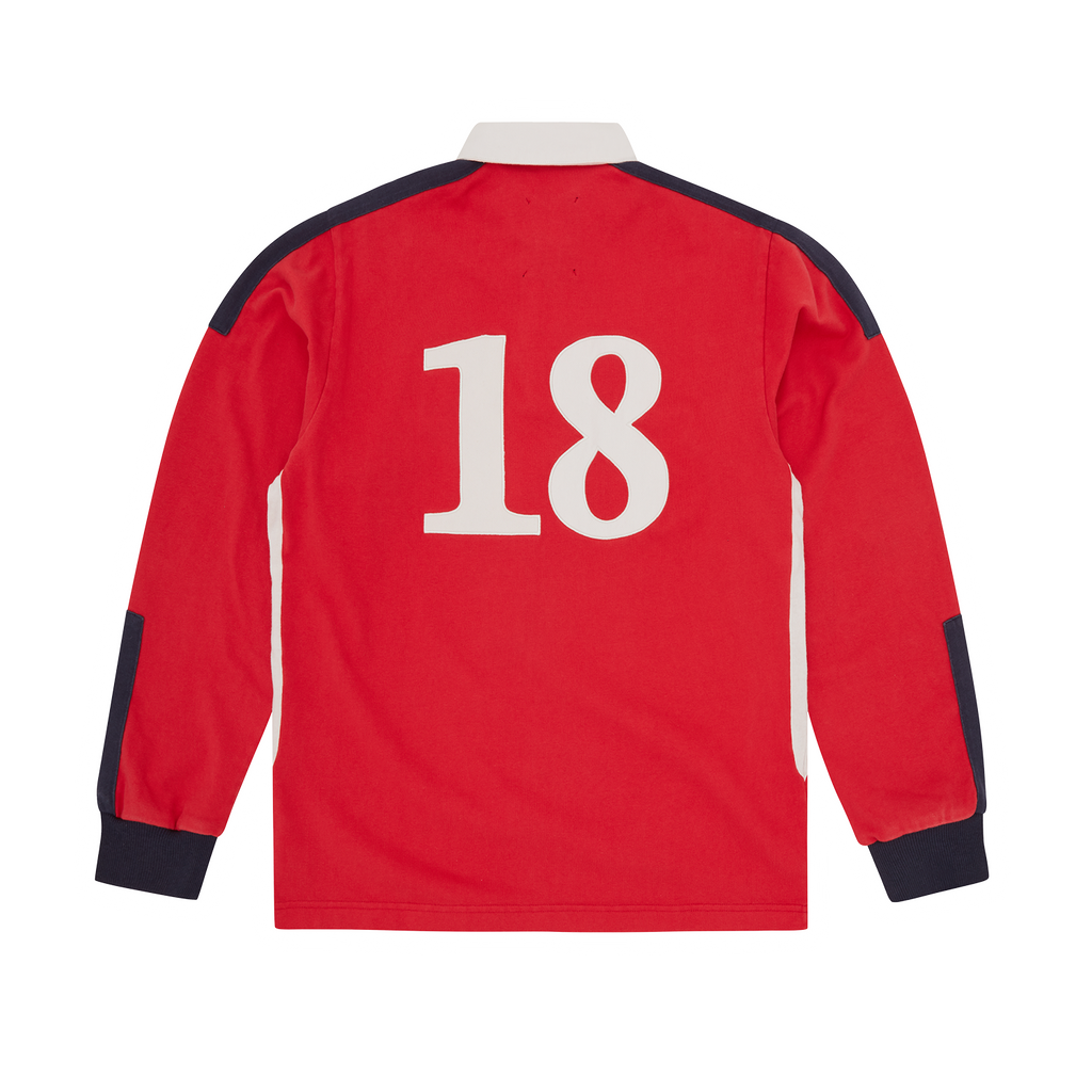 PANELLED RUGBY [RED]