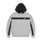 RIBBED SPORTEIZ ZIP HOODIE [HEATHER GREY]