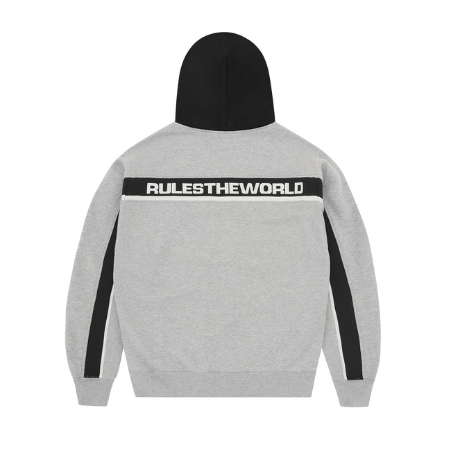 RIBBED SPORTEIZ ZIP HOODIE [HEATHER GREY] Main Image