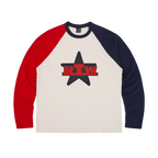 RTW STAR RAGLAN LS [NAVY/RED]