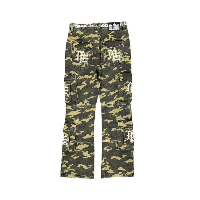 Mixed Emotions 'ME' Camo Cargo Pants Main Image